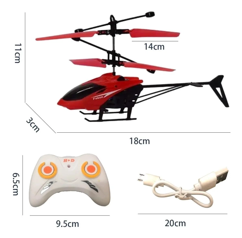 HELICOPTERO CONTROL REMOTO RECARGABLE MINI NIÑOS - 3