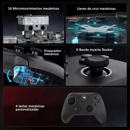 CONTROL GAMEPAD INALAMBRICO COMPATIBLE NINTENDO SWITCH - 3