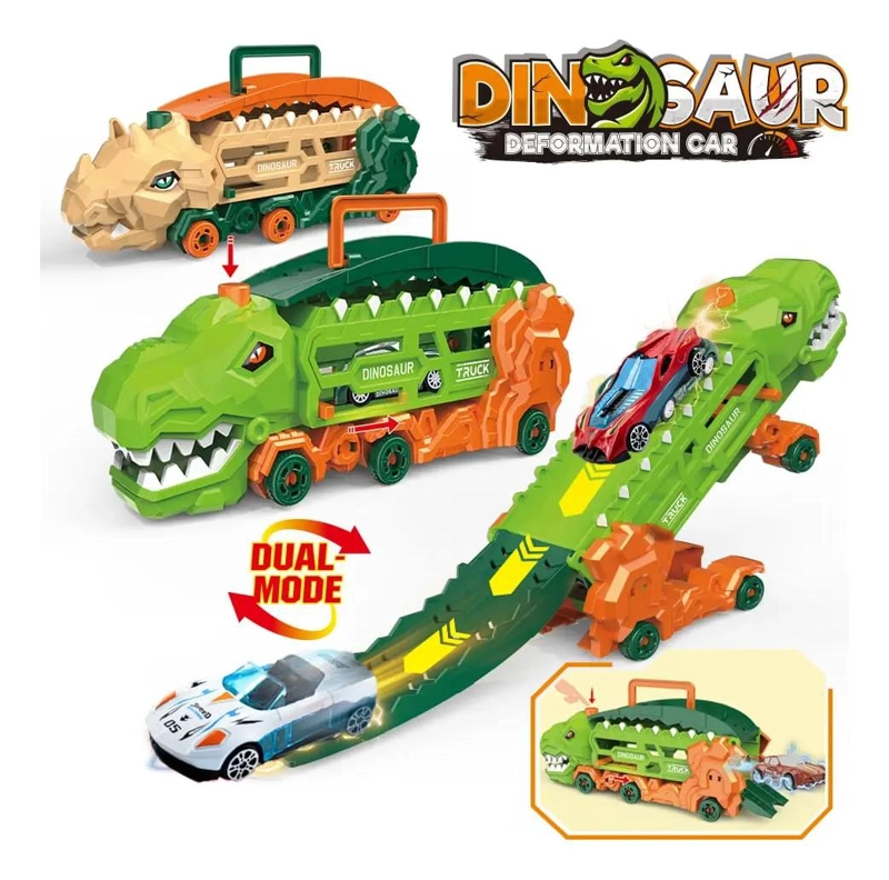 SET MALETA JUGUETE PISTA AUTOS DINO REX - 2