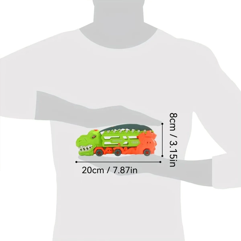 SET MALETA JUGUETE PISTA AUTOS DINO REX - 3