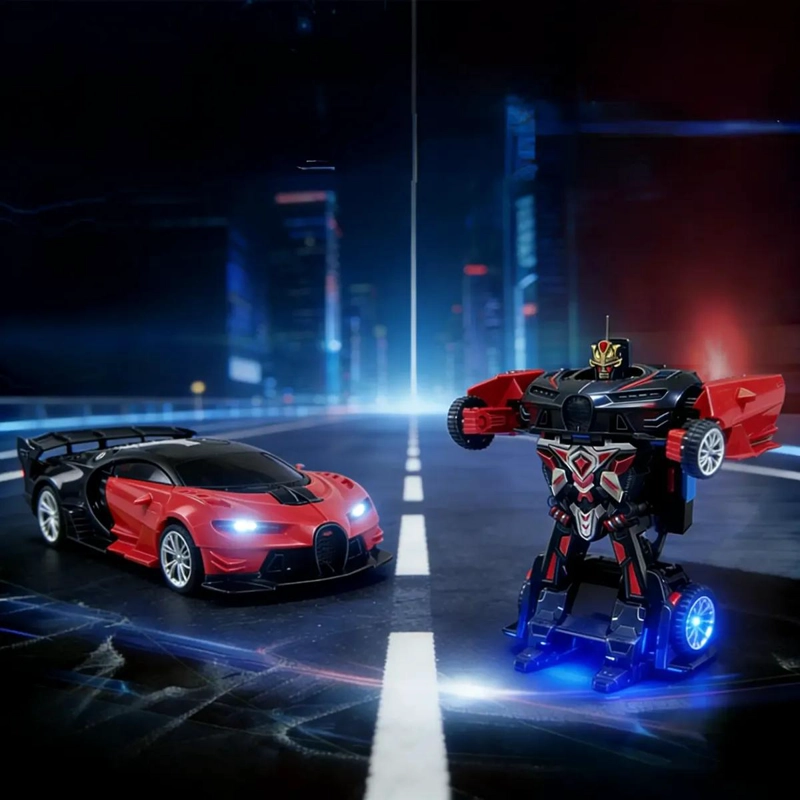 AUTO CONTROL REMOTO TRANSFORMABLE COCHE ROBOT - 2