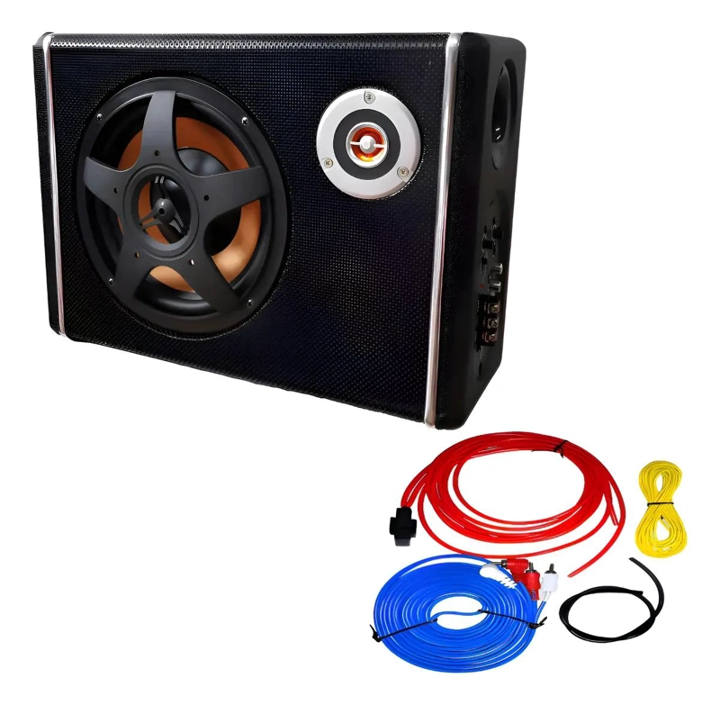 SUBWOOFER PLANO AMPLIFICADO PARA AUTO - 1