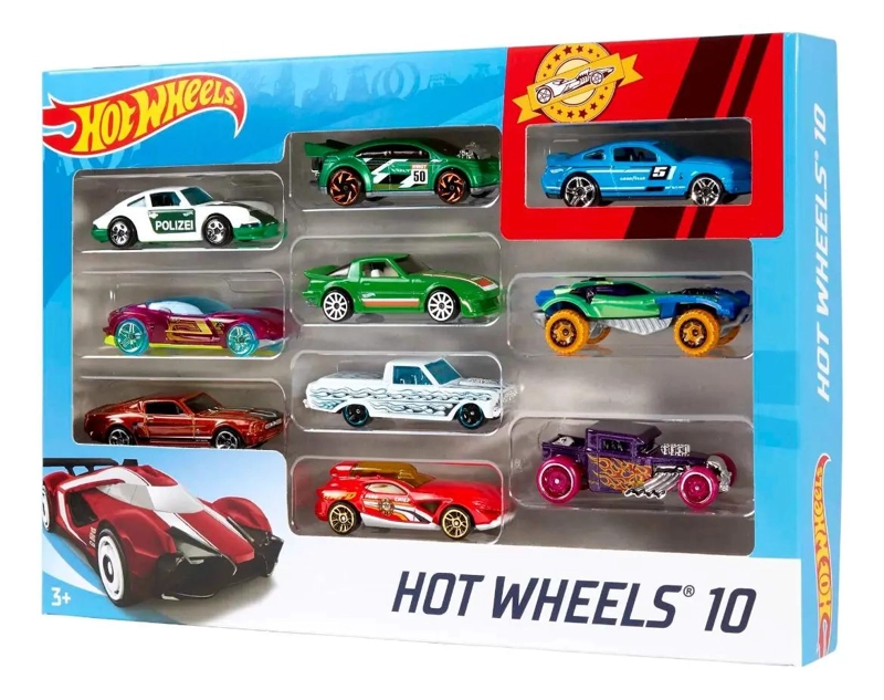 PAQUETE SORPRESA 10 AUTOS JUGUETE COLECCION 3+ - 1