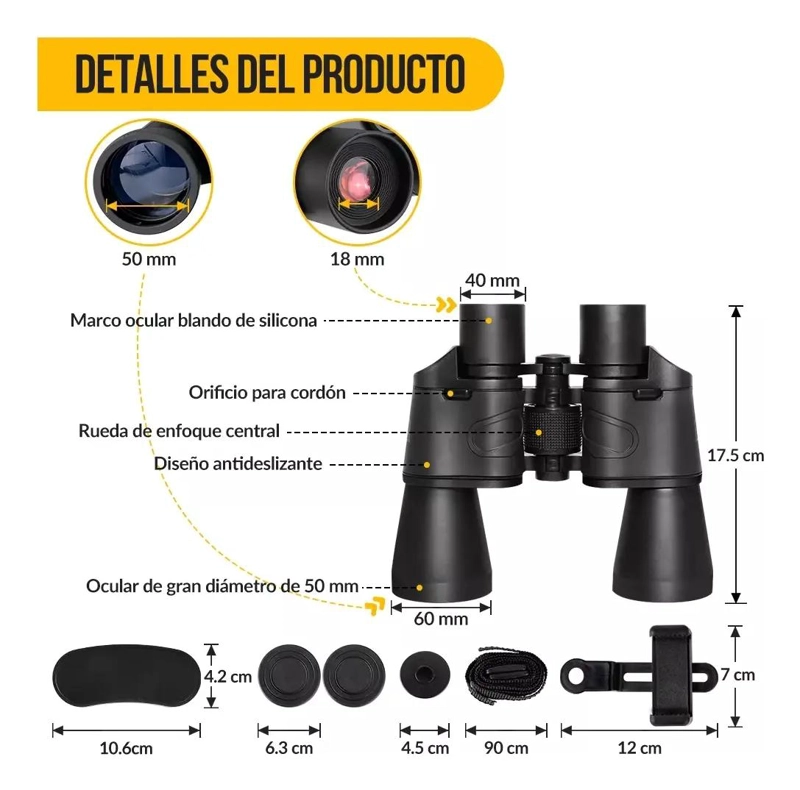 BINOCULARES TELESCOPICOS HD 80X80 3000M - 2