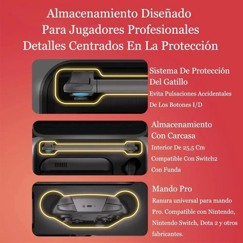 ESTUCHE DE TRANSPORTE TODO EN UNO PARA NINTENDO SWITCH - 4
