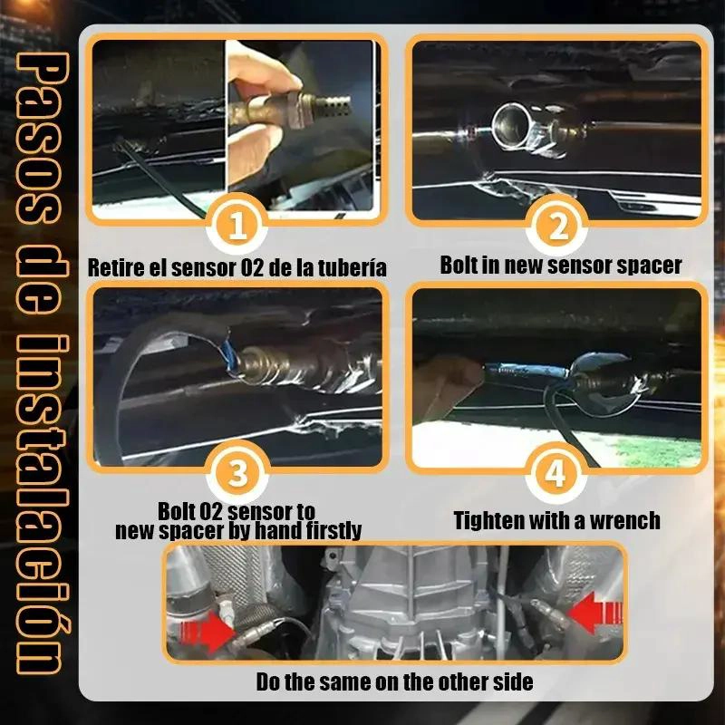 MINI CATALIZADOR SENSOR DE OXIGENO PARA CODIGOS P0420 Y P - 3