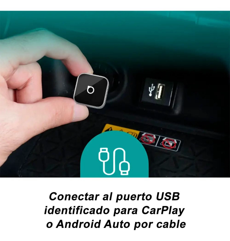 ADAPTADOR INALAMBRICO CARPLAY ANDROID AUTO WIFI - 3