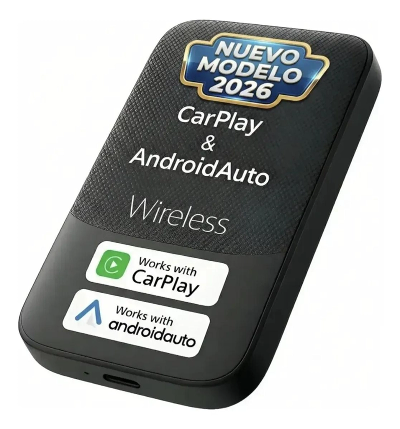 ADAPTADOR INALAMBRICO ANDROID AUTO Y APPLE CAR PLAY - 1