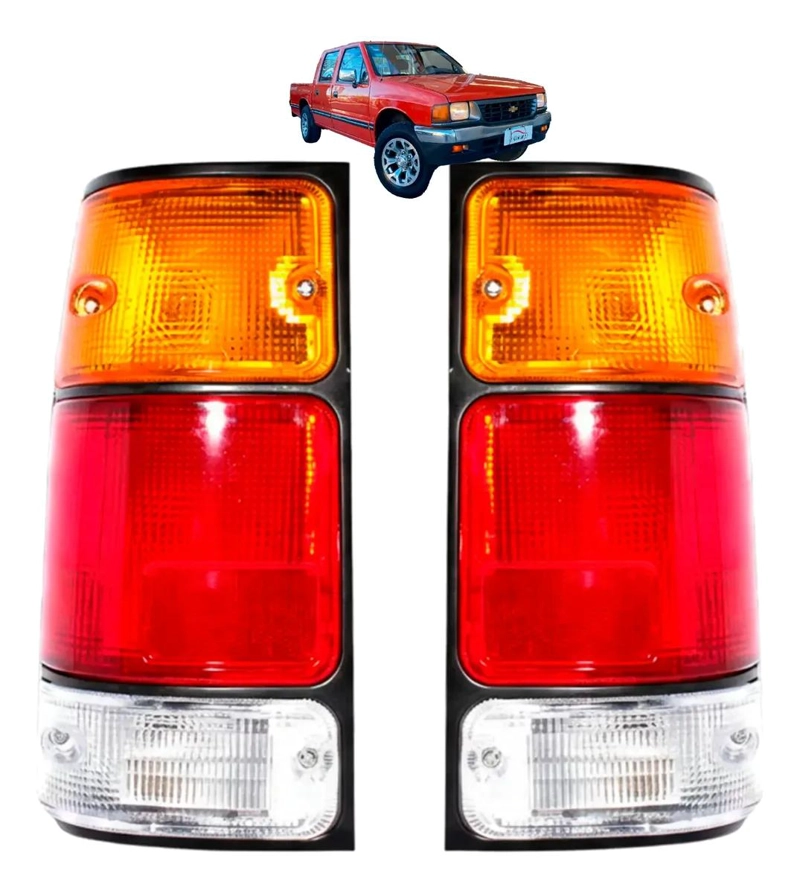 FAROL TRASERO CHEVROLET LUV 1989 1996 BORDE NEGRO - 1