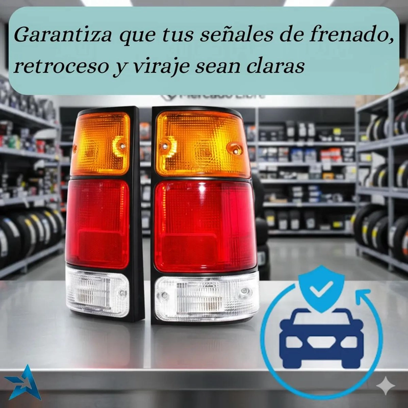FAROL TRASERO CHEVROLET LUV 1989 1996 BORDE NEGRO - 4