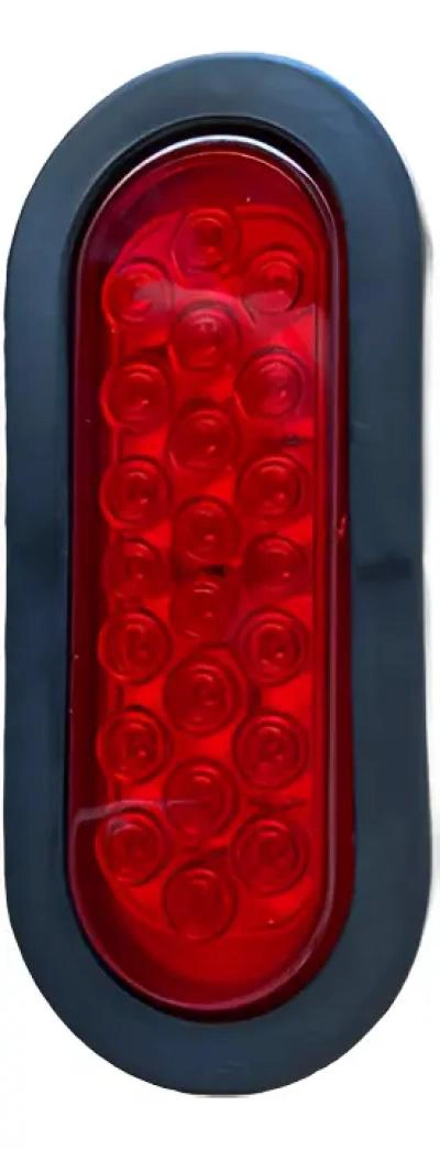 FOCO LED OVALADO ROJO 6 PULGADAS PARA CAMIONES - 2