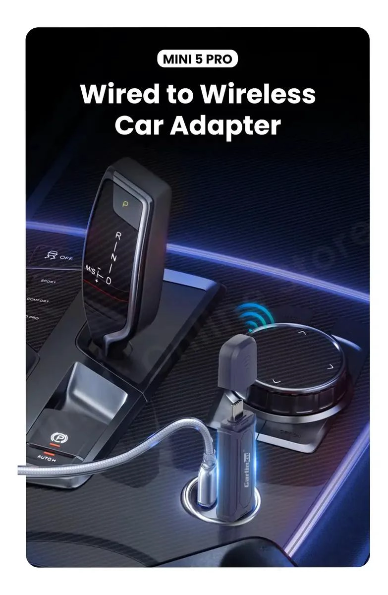 ADAPTADOR CARPLAY Y ANDROID AUTO MINI 5 PRO - 4