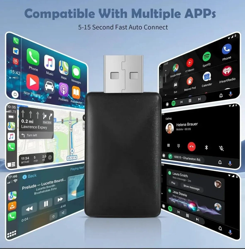ADAPTADOR INALAMBRICO CARPLAY Y ANDROID AUTO - 4