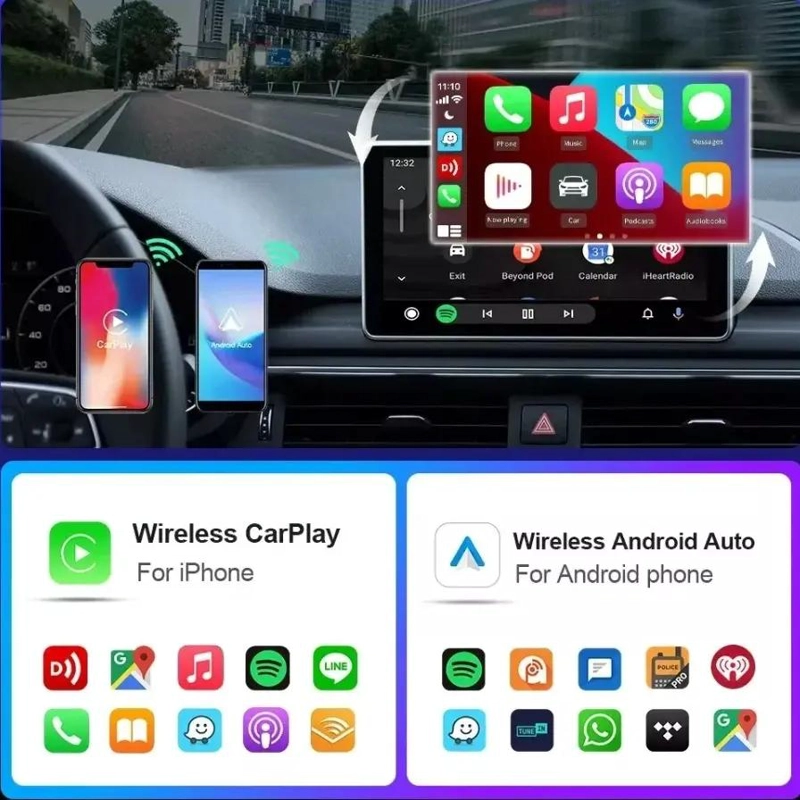 ADAPTADOR INALAMBRICO CARPLAY Y ANDROID AUTO - 5
