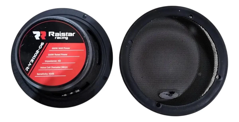 PARLANTE DE AUTO 6.5 PULGADAS 600W NEGRO - 3