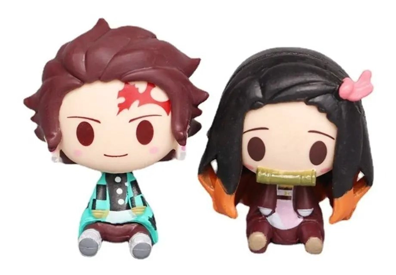 SET 4 FIGURAS DEMON SLAYER KIMETSU NO YAIBA - 2