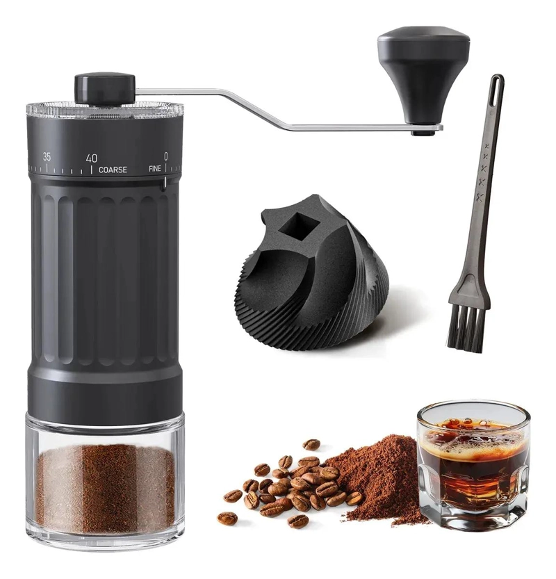 GENÉRICO MOLINILLO DE CAFE  MANUAL CERAMICA NEGRO