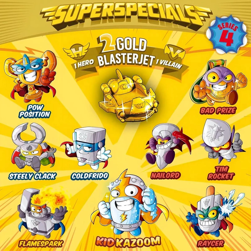 LATA GOLD CON FIGURA ULTRA RARA SUPERZINGS SERIES 4 - 2