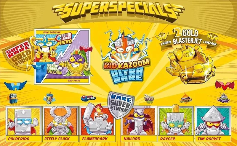 LATA GOLD CON FIGURA ULTRA RARA SUPERZINGS SERIES 4 - 3