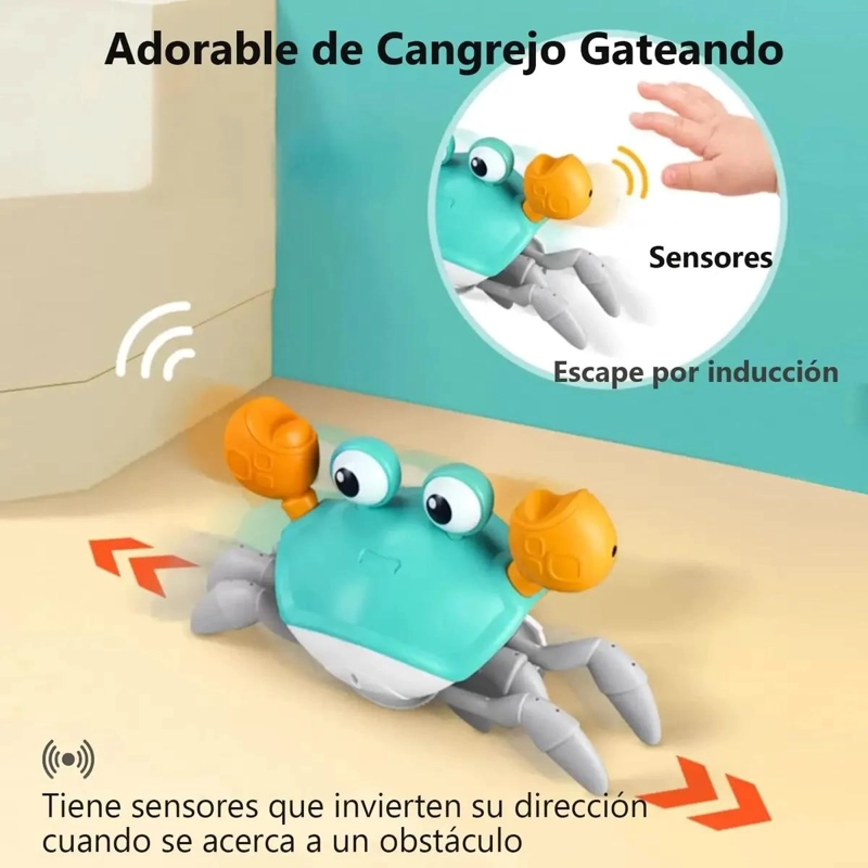 JUGUETE CANGREJO BEBE  CON LUZ Y MUSICA - 3