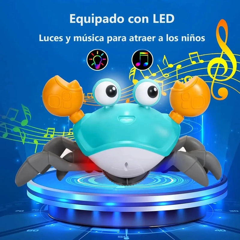 JUGUETE CANGREJO BEBE  CON LUZ Y MUSICA - 4