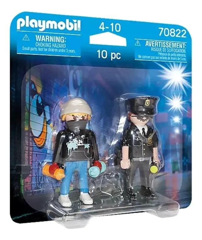 JUGUETE PLAYMOBIL DUO PACK POLICIA Y VANDALO - 2