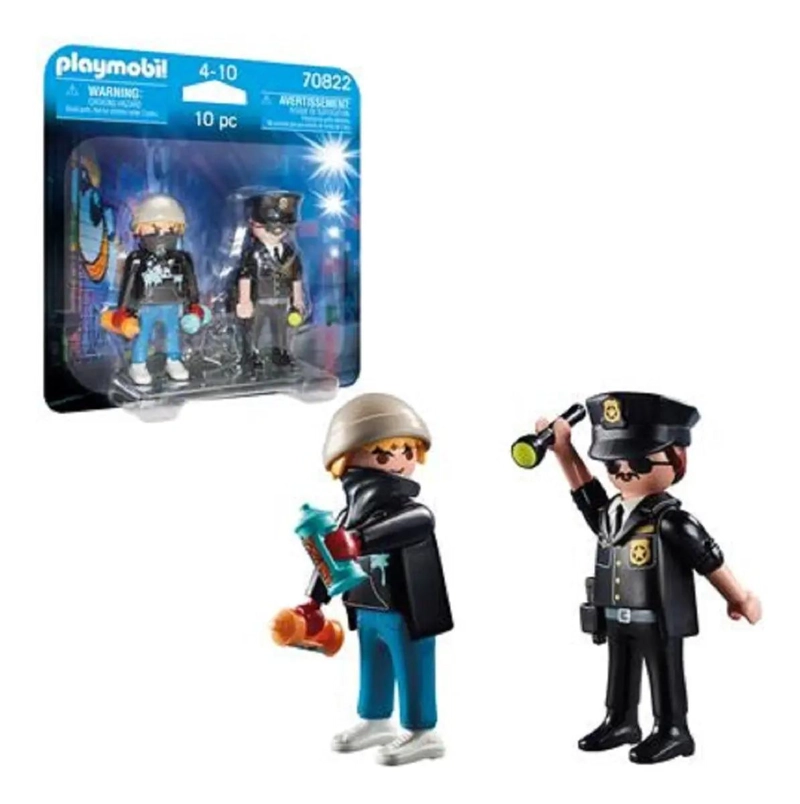 JUGUETE PLAYMOBIL DUO PACK POLICIA Y VANDALO - 4