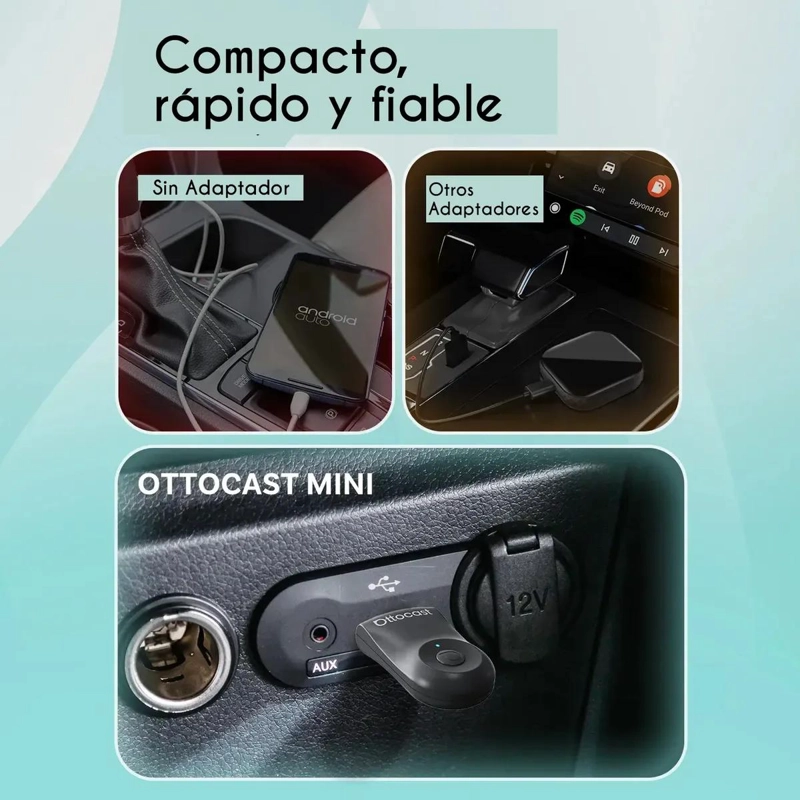 ADAPTADOR INALAMBRICO 2 EN 1 USB CARPLAY ANDROID AUTO - 3