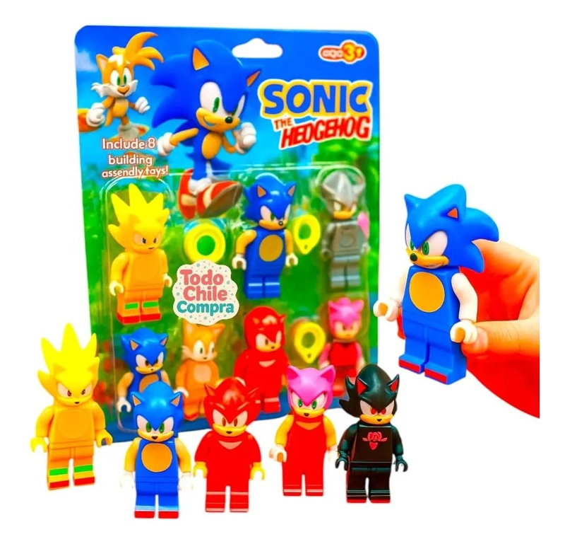SET COLECCIONABLE 6 MINIFIGURAS SONIC - 2