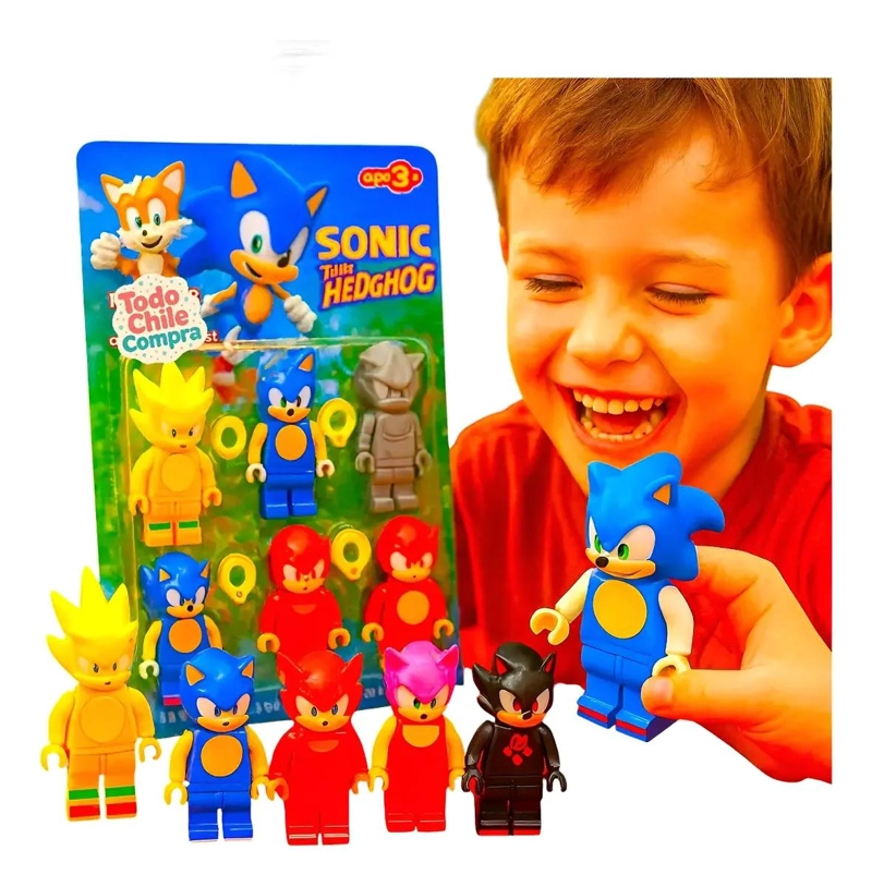 SET COLECCIONABLE 6 MINIFIGURAS SONIC - 3