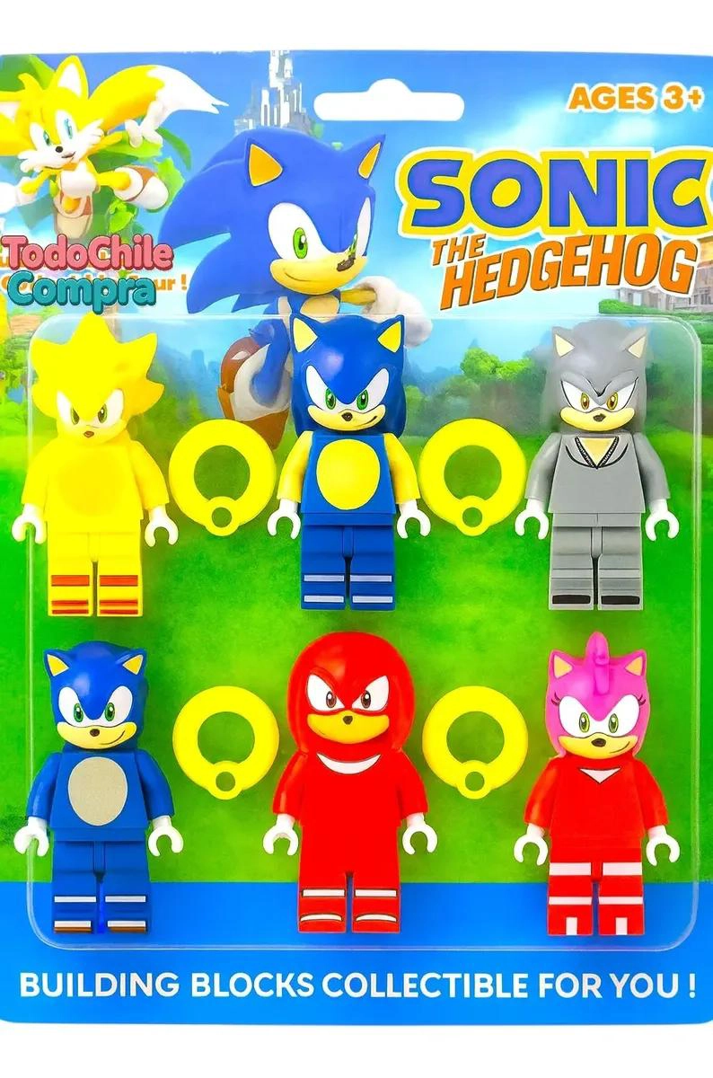 SET COLECCIONABLE 6 MINIFIGURAS SONIC - 4