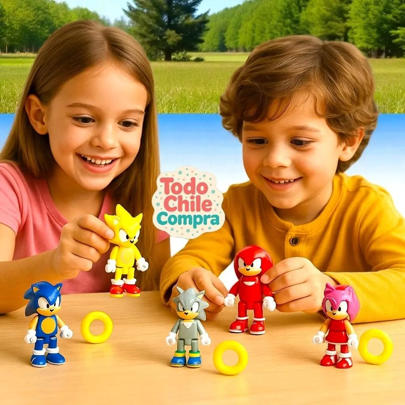 SET COLECCIONABLE 6 MINIFIGURAS SONIC - 5