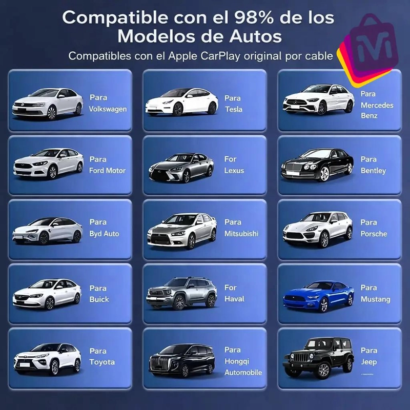 ADAPTADOR INALAMBRICO CARPLAY Y ANDROID AUTO 2 EN 1 - 2