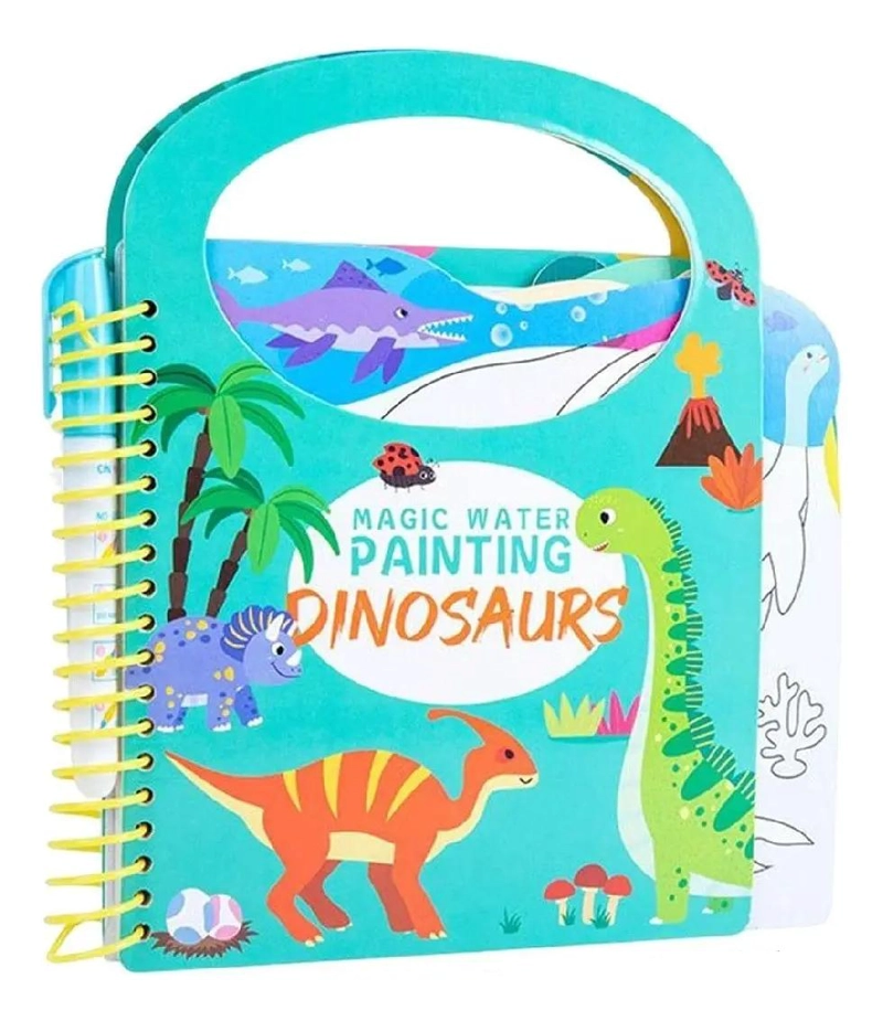 LIBRO DE COLOREAR MAGICO CON AGUA Y STICKERS - 2