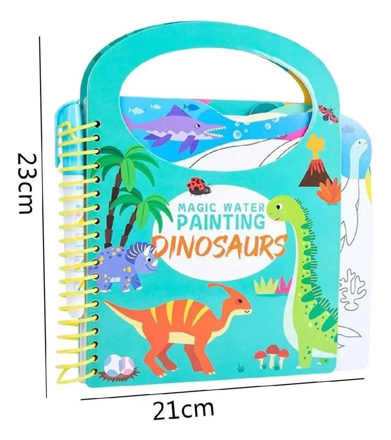 LIBRO DE COLOREAR MAGICO CON AGUA Y STICKERS - 3