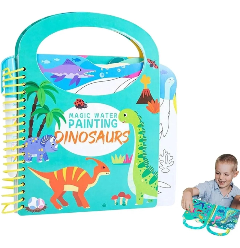 LIBRO DE COLOREAR MAGICO CON AGUA Y STICKERS - 4
