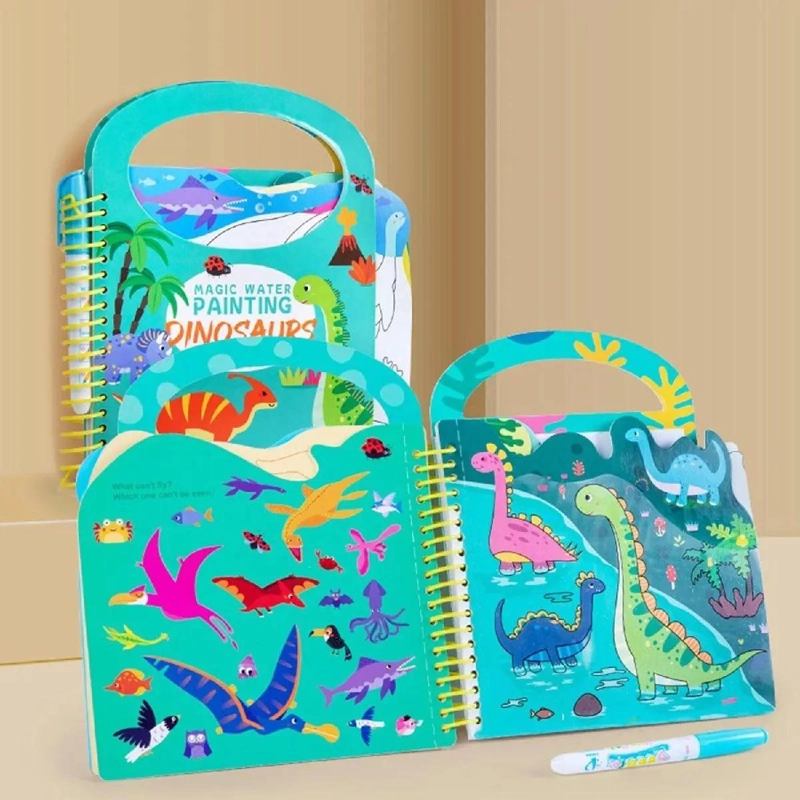 LIBRO DE COLOREAR MAGICO CON AGUA Y STICKERS - 5