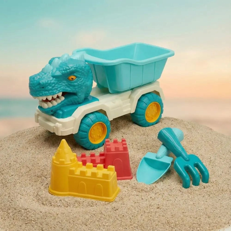 SET DE JUGUETES DE PLAYA CON BALDE Y MEZCLADOR - 1