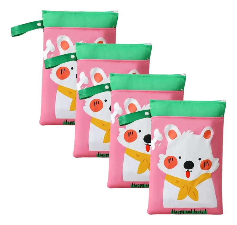 SET 4 BOLSAS IMPERMEABLES PARA PAÑALES Y MUDAS - 1