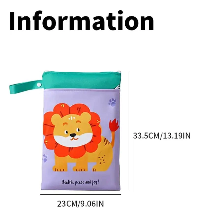 SET 4 BOLSAS IMPERMEABLES PARA PAÑALES Y MUDAS - 2