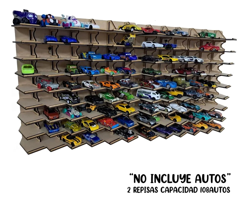 EXHIBIDOR PARA 54 AUTOS ESCALA 1:64 - 4