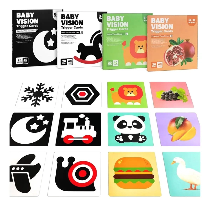 TARJETAS DE ESTIMULACION VISUAL PARA BEBE S - 1