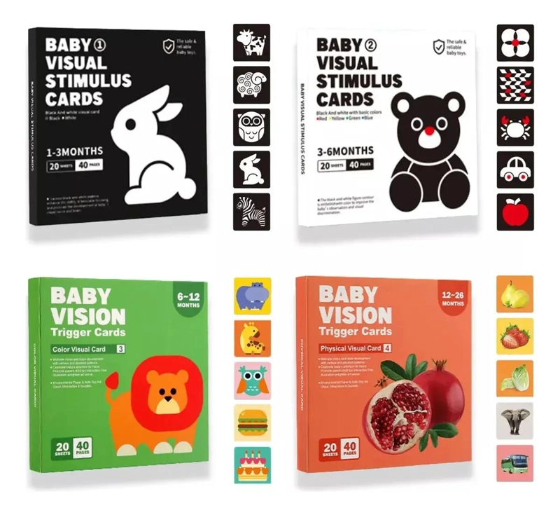 TARJETAS DE ESTIMULACION VISUAL PARA BEBE S - 2