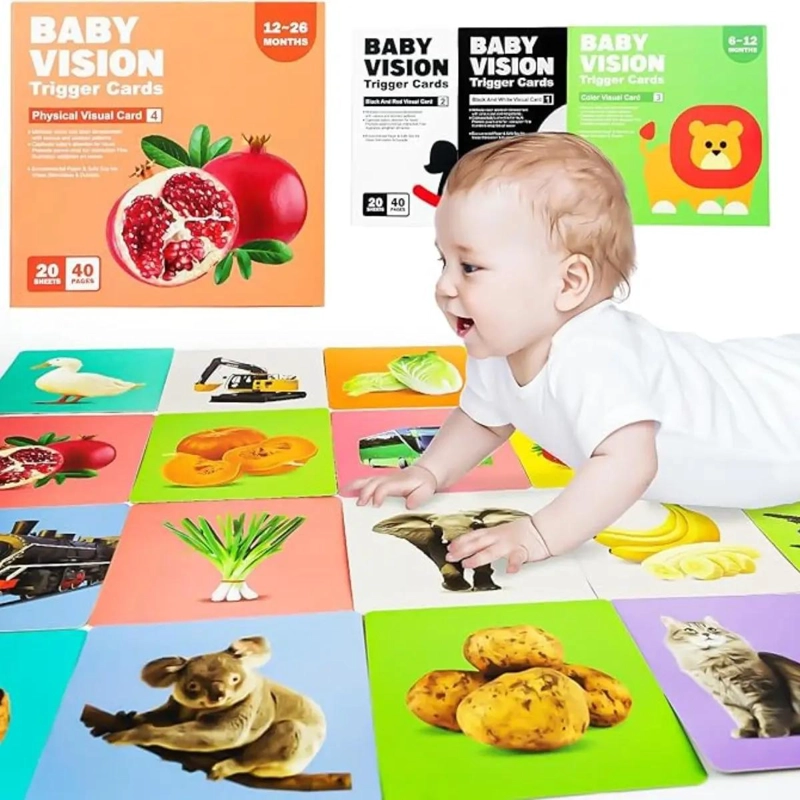 TARJETAS DE ESTIMULACION VISUAL PARA BEBE S - 3