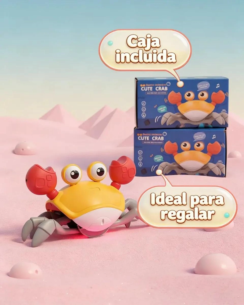 CANGREJO INTERACTIVO CON LUZ Y MUSICA PARA BEBE S - 2