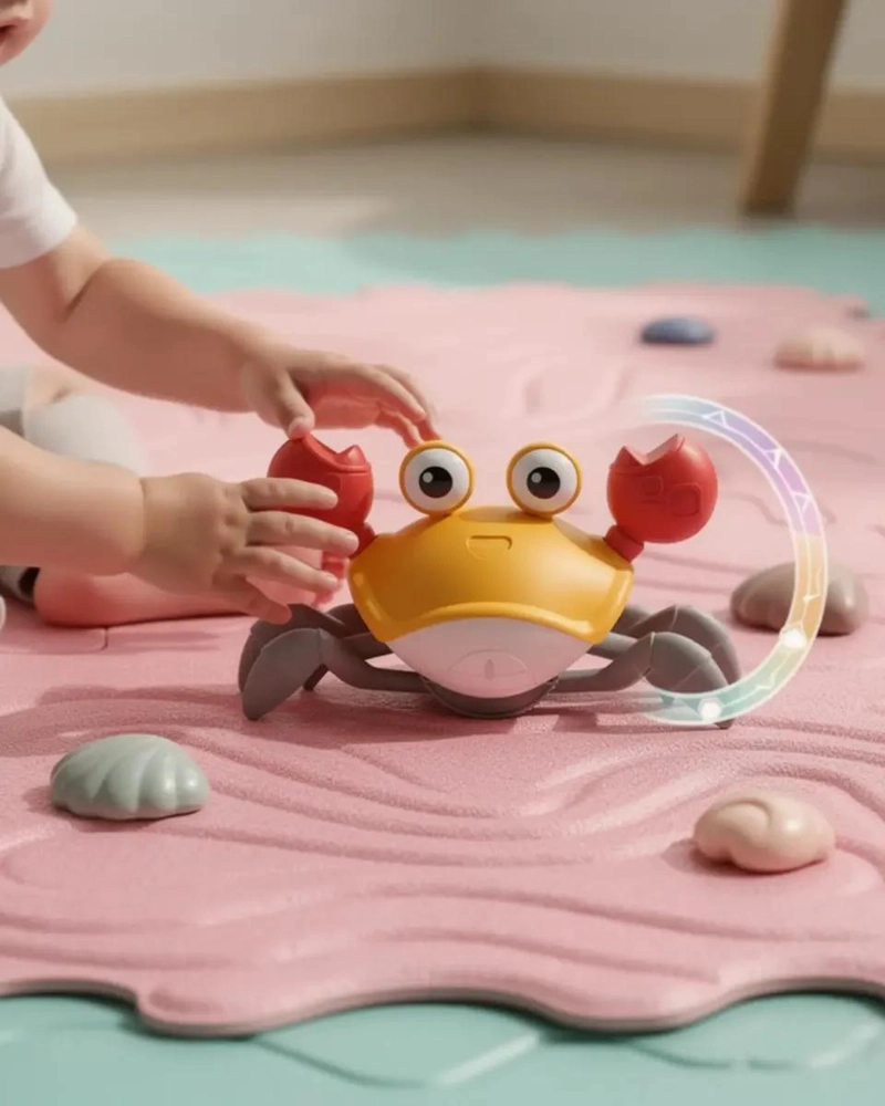 CANGREJO INTERACTIVO CON LUZ Y MUSICA PARA BEBE S - 4