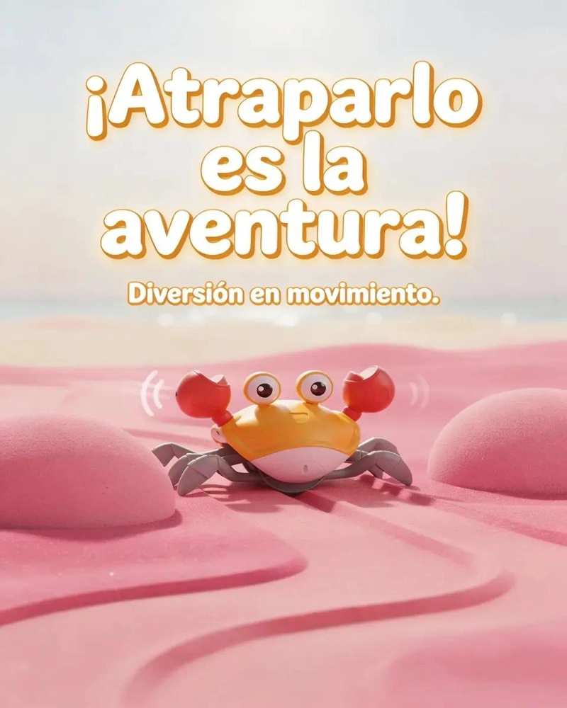 CANGREJO INTERACTIVO CON LUZ Y MUSICA PARA BEBE S - 5