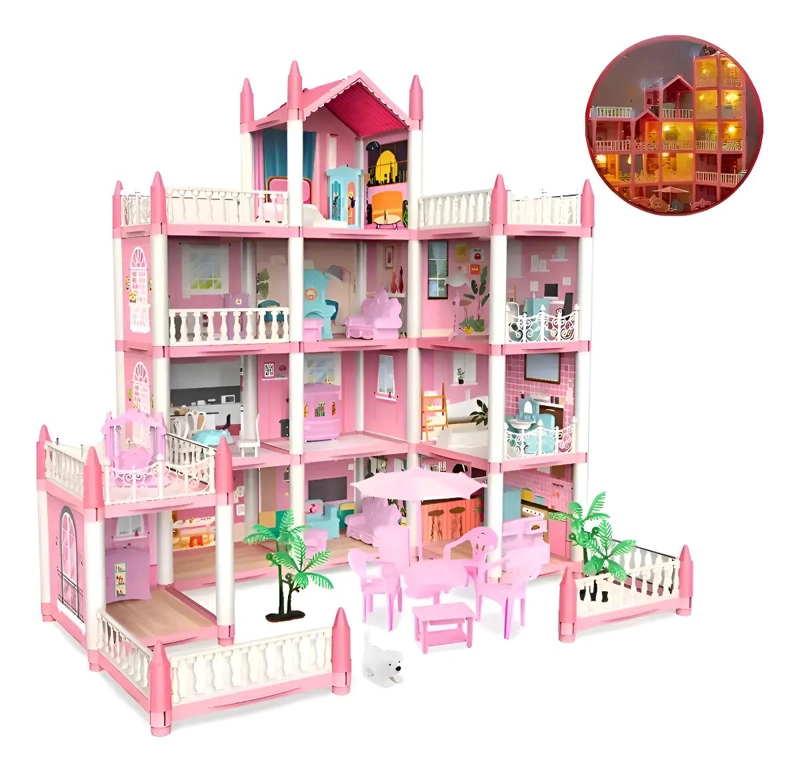CASA DE MUÑECAS INFANTIL CLASICA 66X57X61 CM - 1