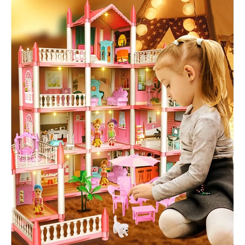 CASA DE MUÑECAS INFANTIL CLASICA 66X57X61 CM - 2
