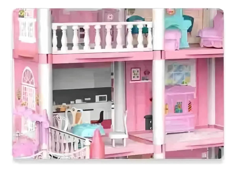 CASA DE MUÑECAS INFANTIL CLASICA 66X57X61 CM - 3